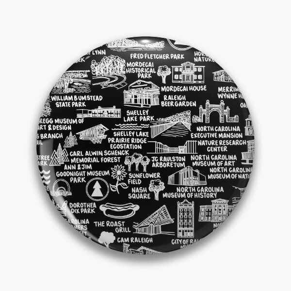 Item preview, Raleigh Map  designed and sold by fiberandgloss.