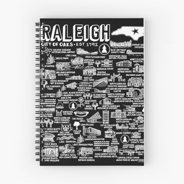 Item preview, Raleigh Map  designed and sold by fiberandgloss.
