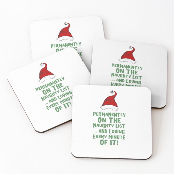 Item preview, Permanently  on the Naughty list ... and loving every minute of it  Christmas Card designed and sold by LJWDesigns.