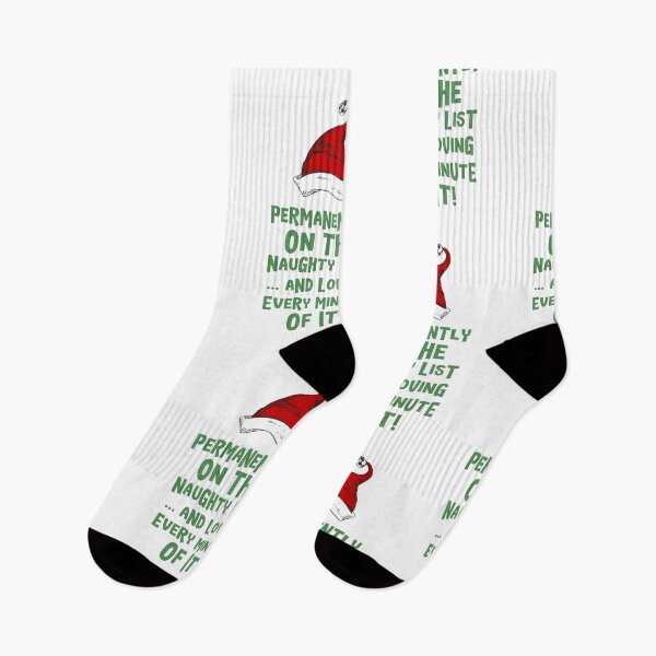Item preview, Permanently  on the Naughty list ... and loving every minute of it  Christmas Card designed and sold by LJWDesigns.