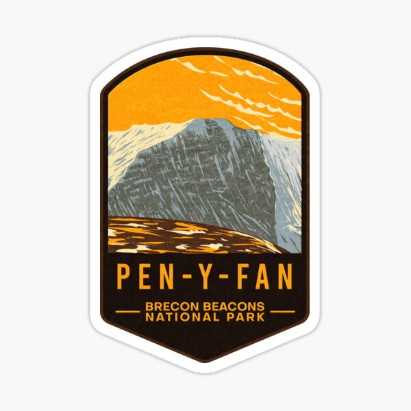 Pen y Fan Brecon Beacons National Park Sticker