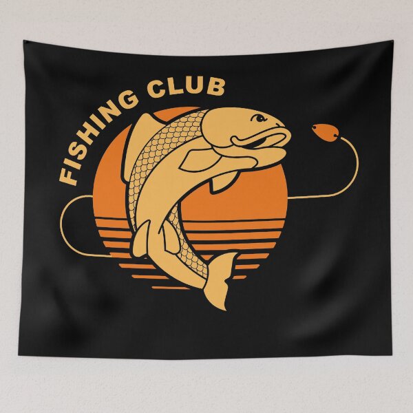 Item preview, Fishing Vintage Team Club -Fisherman Club Dream- Fishing Gift Idea designed and sold by Red-ElYoubi.
