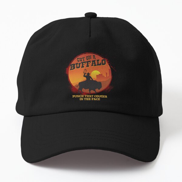 Guy on a Buffalo Sunset Dad Hat