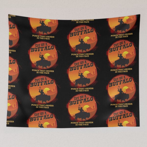 Item preview, Guy on a Buffalo Sunset designed and sold by abowlofsoda.