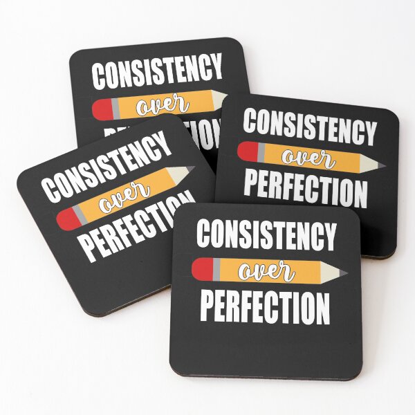 Item preview, Motivational Consistency Over Perfection For Back To School  designed and sold by manzee.