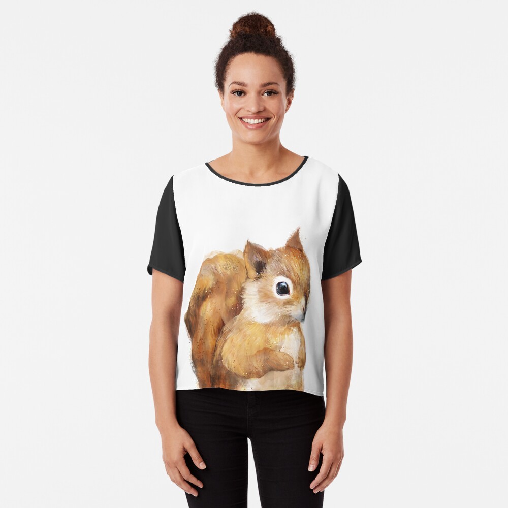Little Squirrel Chiffon Top