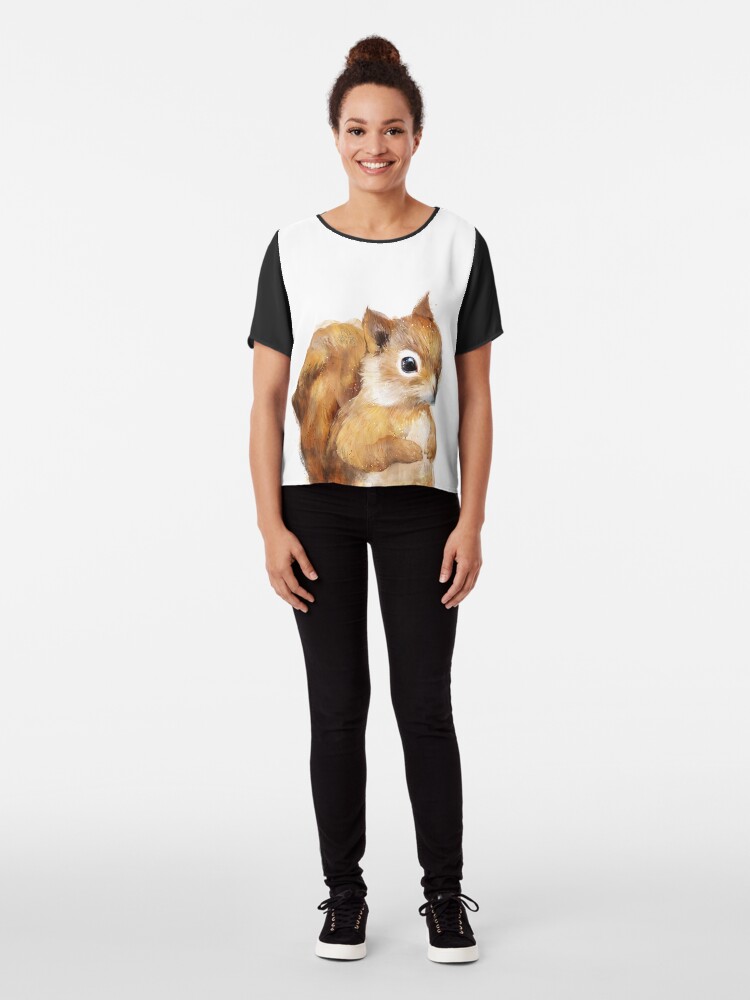 Alternate view of Little Squirrel Chiffon Top