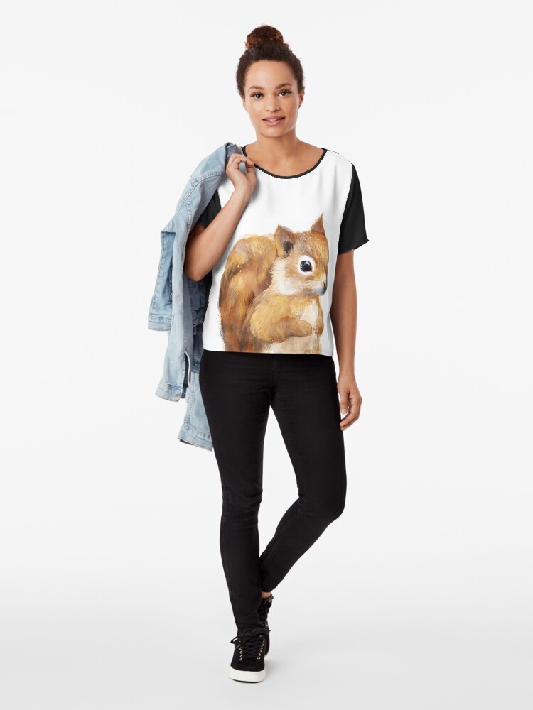 Alternate view of Little Squirrel Chiffon Top