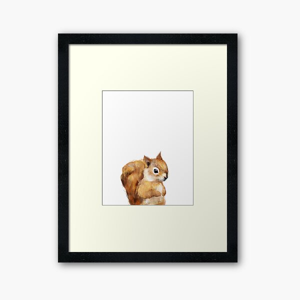 Little Squirrel Framed Art Print
