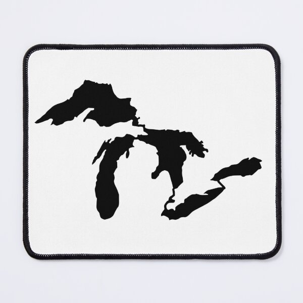 Item preview, Great Lakes Michigan Outline - Black designed and sold by TaoJones42.