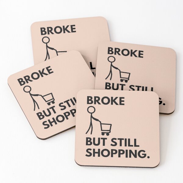 Item preview, Broke but still shopping | Assorted Essentials designed and sold by 5thAcc.