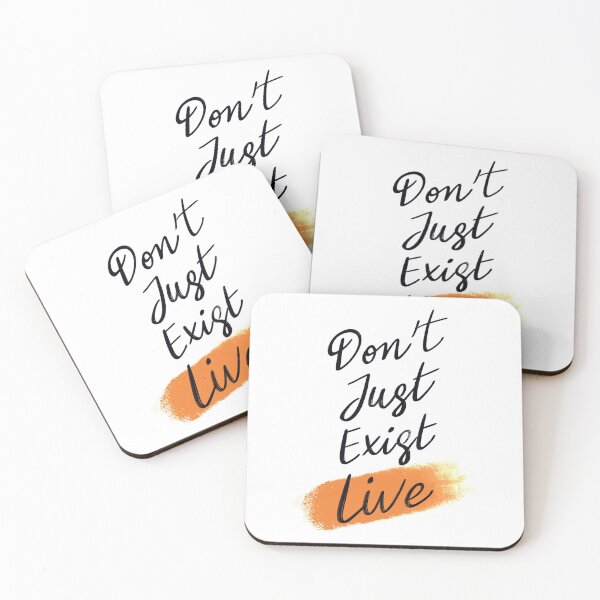 Item preview, Don't just exist, live designed and sold by LetterMeASong.