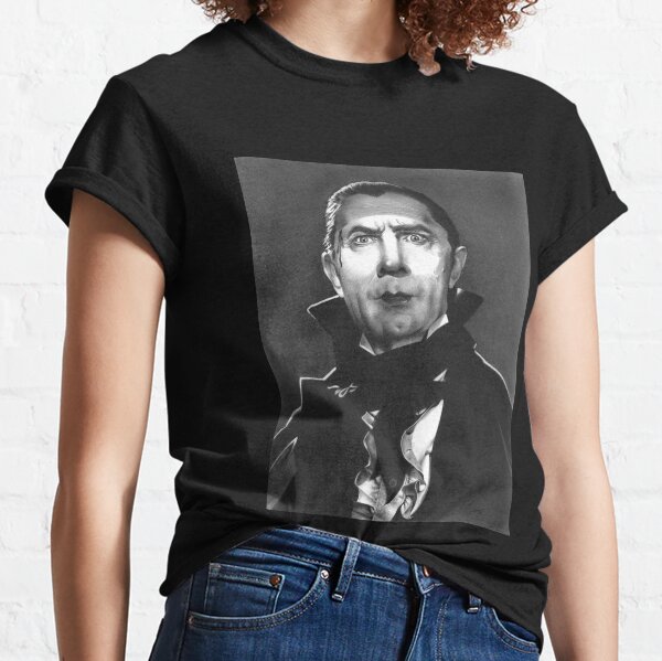 Dracula fan art inspired by Bela Lugosi, based on my original hand-drawn graphite illustration Classic T-Shirt
