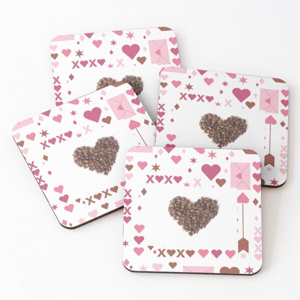 Item preview, Saludo Coffee Bean Heart XOXO designed and sold by TheUrbanDreamer.