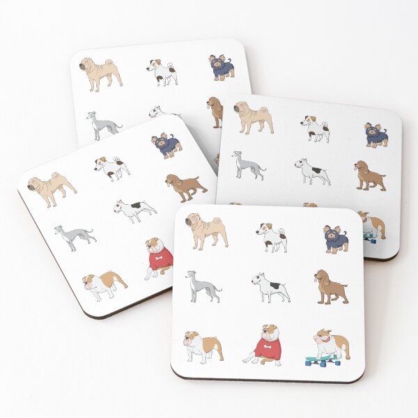 Item preview, Multiple cute dogs sticker pack 3 designed and sold by RafaelLima7.