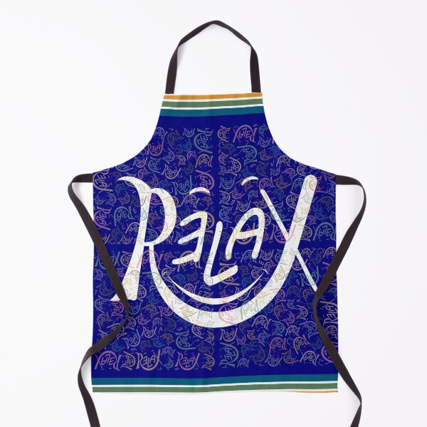 Item preview, Relax word letter with colorful backround variant two designed and sold by crevettedesign.