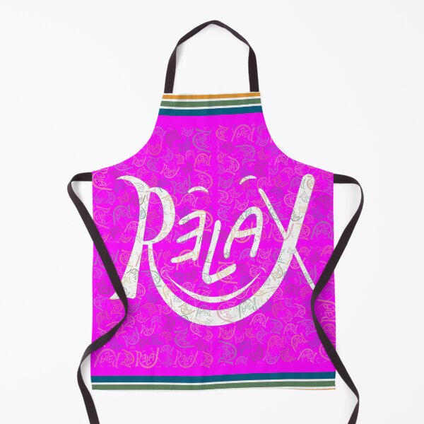 Item preview, Relax word letter with colorful backround variant three designed and sold by crevettedesign.