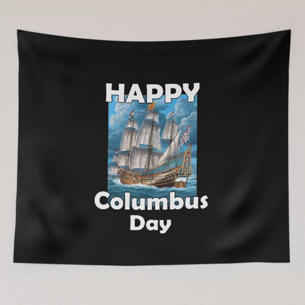Item preview,  happy columbus day designed and sold by golden-rose0.
