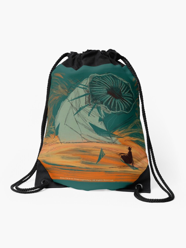Thumbnail 1 of 3, Drawstring Bag, Dune designed and sold by happyfox.
