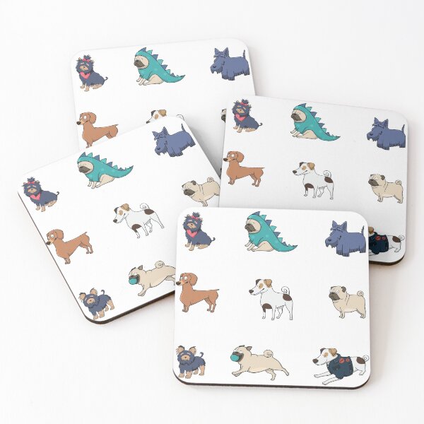 Item preview, Multiple cute dogs sticker pack 4 designed and sold by RafaelLima7.