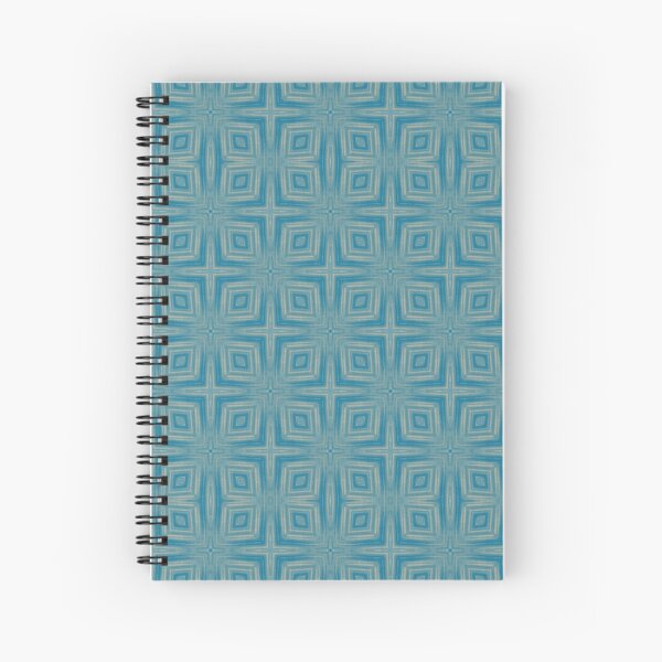 Blue and gold patterns Spiral Notebook