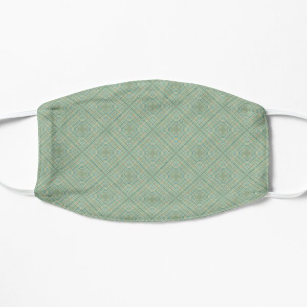 Pastel Green Design Flat Mask