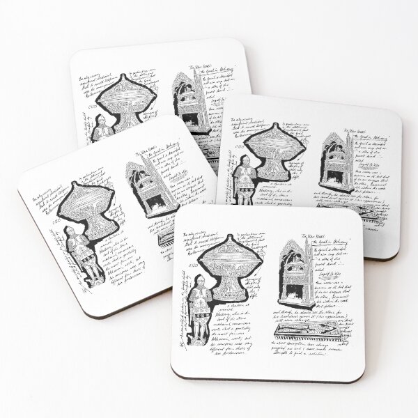 Item preview, Grail Diary Pages #2 (BLACK) designed and sold by TheUnseenPeril.