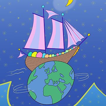 Artwork thumbnail, Sailing Across the World by Susan Bird Artwork