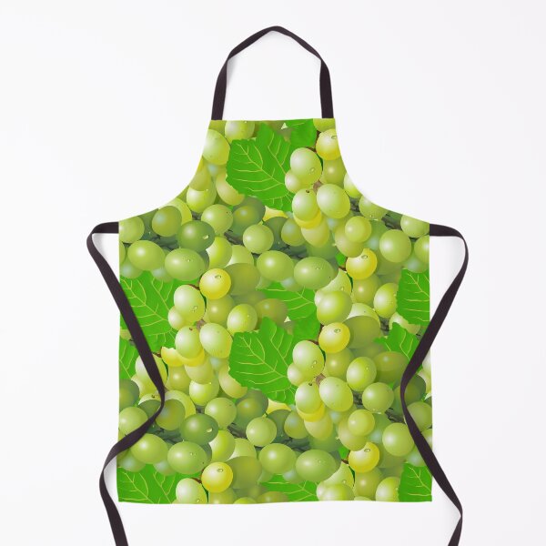 Item preview, Grape Cluster pattern Green Grapes on a Sprig with Leaves designed and sold by Phantasmal-2-do.