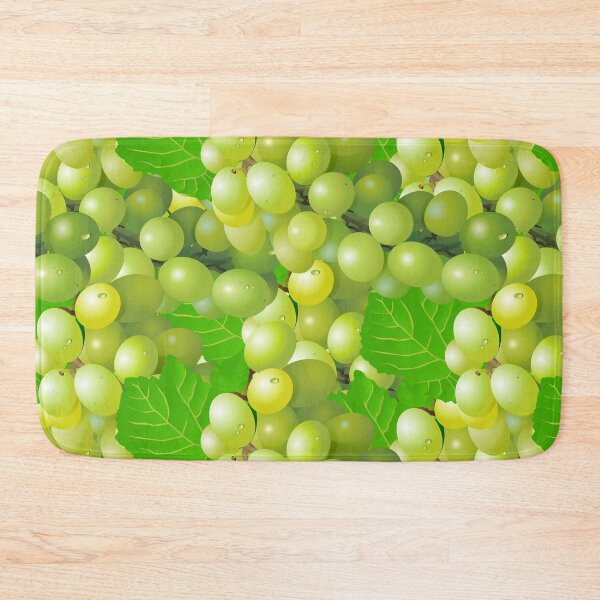 Item preview, Grape Cluster pattern Green Grapes on a Sprig with Leaves designed and sold by Phantasmal-2-do.