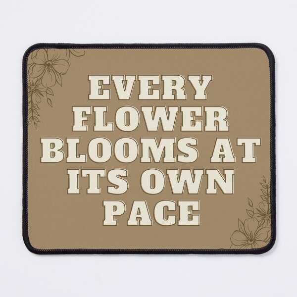 Item preview, Brown Blooming Flowers Quote designed and sold by anonaesthetic.