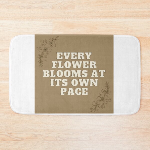 Item preview, Brown Blooming Flowers Quote designed and sold by anonaesthetic.