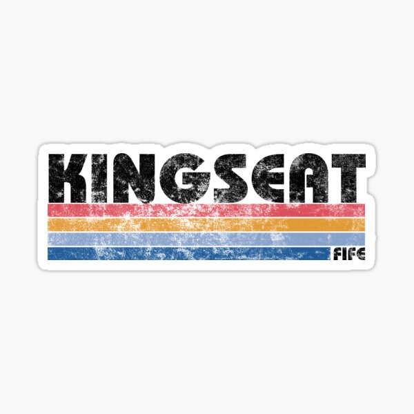 "Kingseat, Fife, Scottish Town" Sticker for Sale by kestrelsalmon