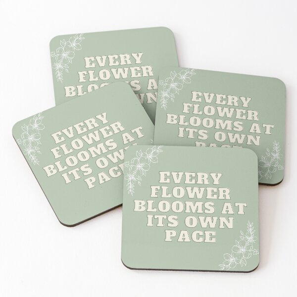 Item preview, Sage Green Blooming Flowers Quote designed and sold by anonaesthetic.