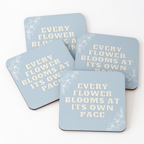 Item preview, Baby Blue Blooming Flowers Quote designed and sold by anonaesthetic.