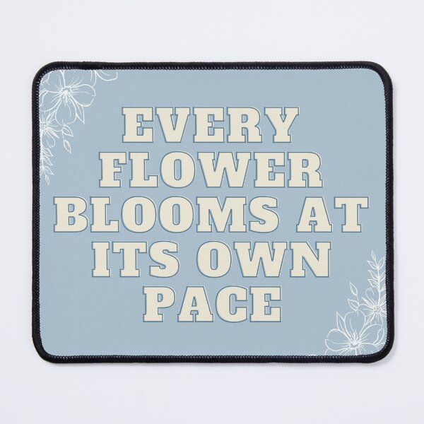 Item preview, Baby Blue Blooming Flowers Quote designed and sold by anonaesthetic.
