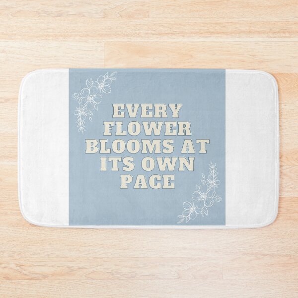Item preview, Baby Blue Blooming Flowers Quote designed and sold by anonaesthetic.