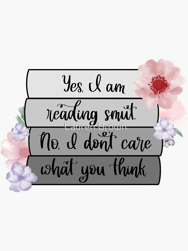 &ldquo;Smut Reader&rdquo; Sticker for Sale by inknimagination | Redbubble