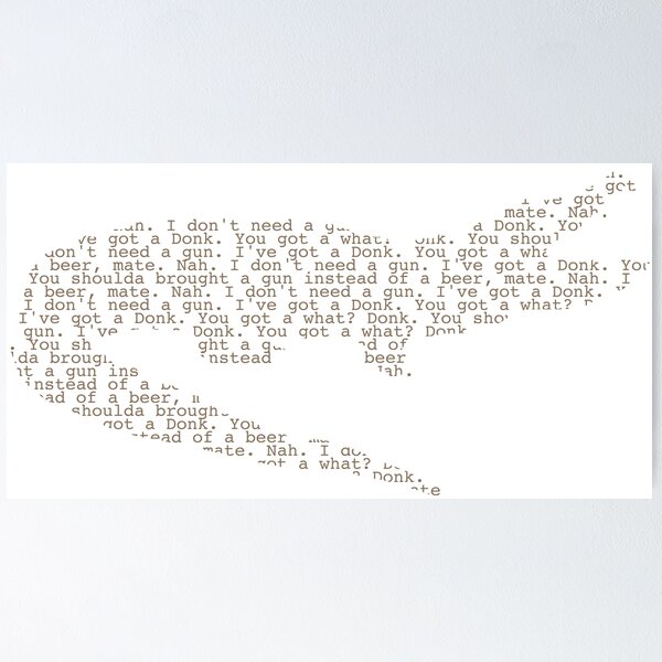 Item preview, Movie Quote Crocodile - I don't need a gun, I've got a Donk! designed and sold by am designz.