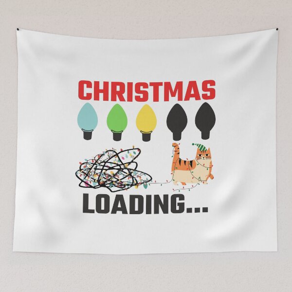Item preview, Christmas Loading Funny Tangled Lights and Cat designed and sold by ACC .