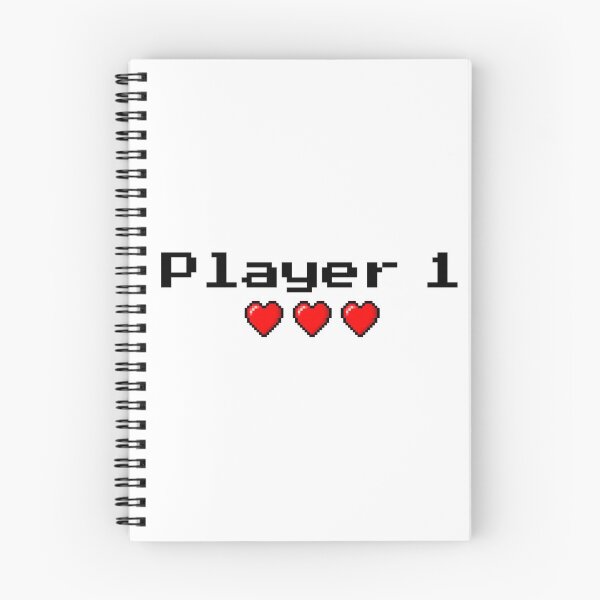 Item preview, Player 1 couple's logo - White background designed and sold by rainbow321.