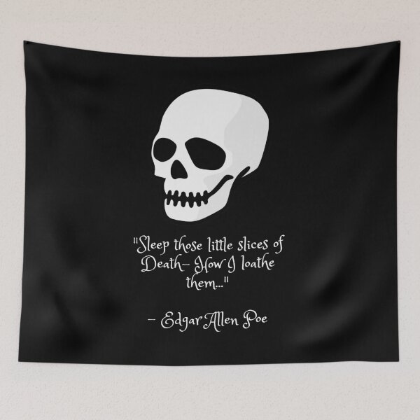 Item preview, Sleep little slices of Death Edgar Allen Poe designed and sold by 89vintage.