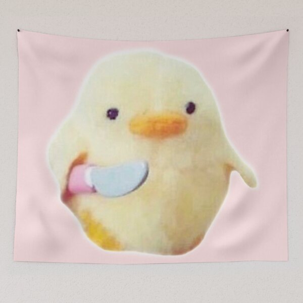 Item preview, Duck with knife meme designed and sold by BlkBearyDesigns.