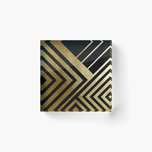 Item preview, Black and Gold Geometric Luxe designed and sold by UrbanEpiphany.