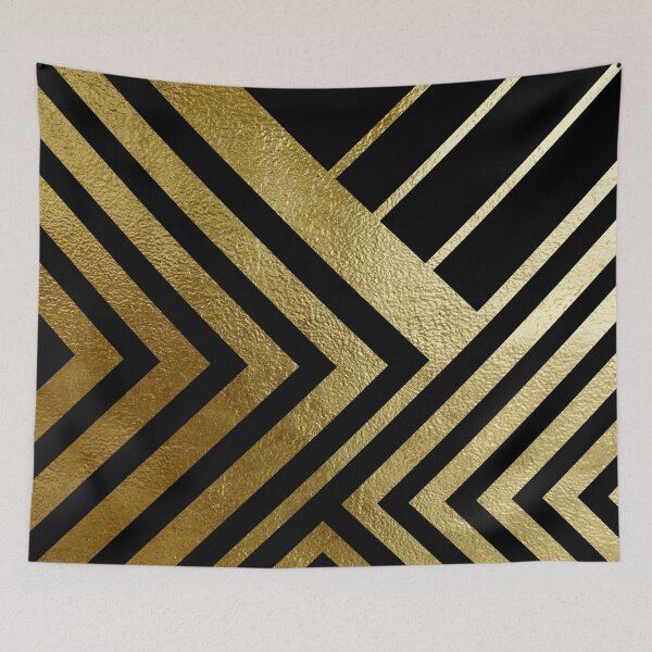 Item preview, Black and Gold Geometric Luxe designed and sold by UrbanEpiphany.