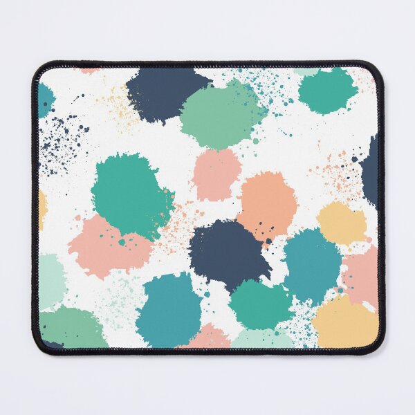 Item preview, Splash of color. Abstract graffiti.  Navy, blue, teal, green, coral, peach, pink.  designed and sold by ABInspired.