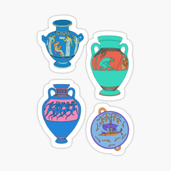 Greek Ceramics Group 3 Sheet Sticker