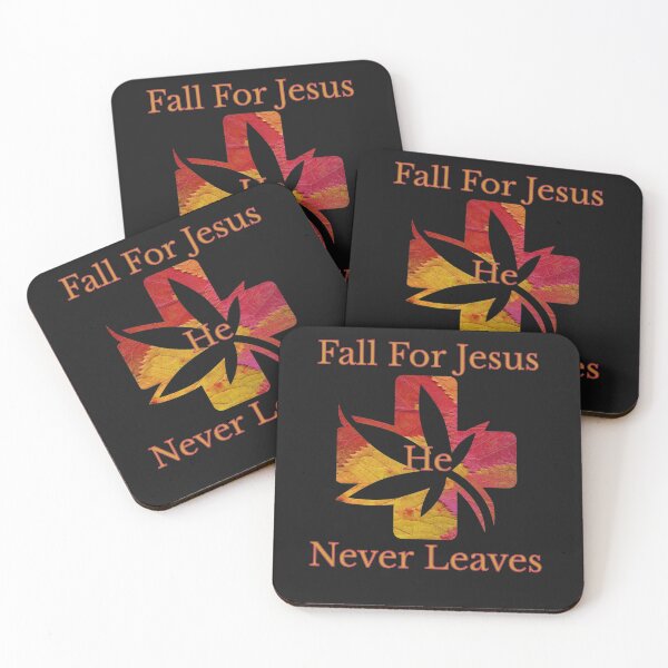 Item preview, Fall For Jesus He Never Leaves designed and sold by Peggy Lindstrom.
