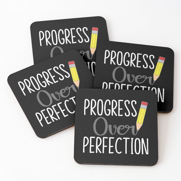 Item preview, Motivational Progress Over Perfection Teacher designed and sold by creativebrother.