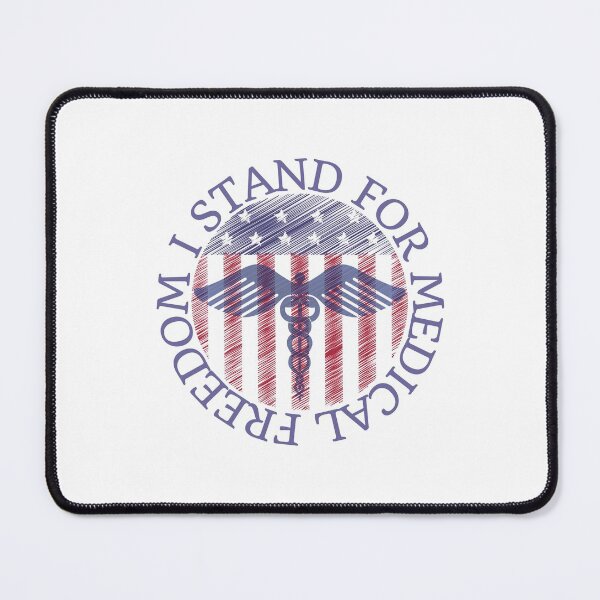 Item preview, I stand for medical freedom, American flag design designed and sold by Auntieck.